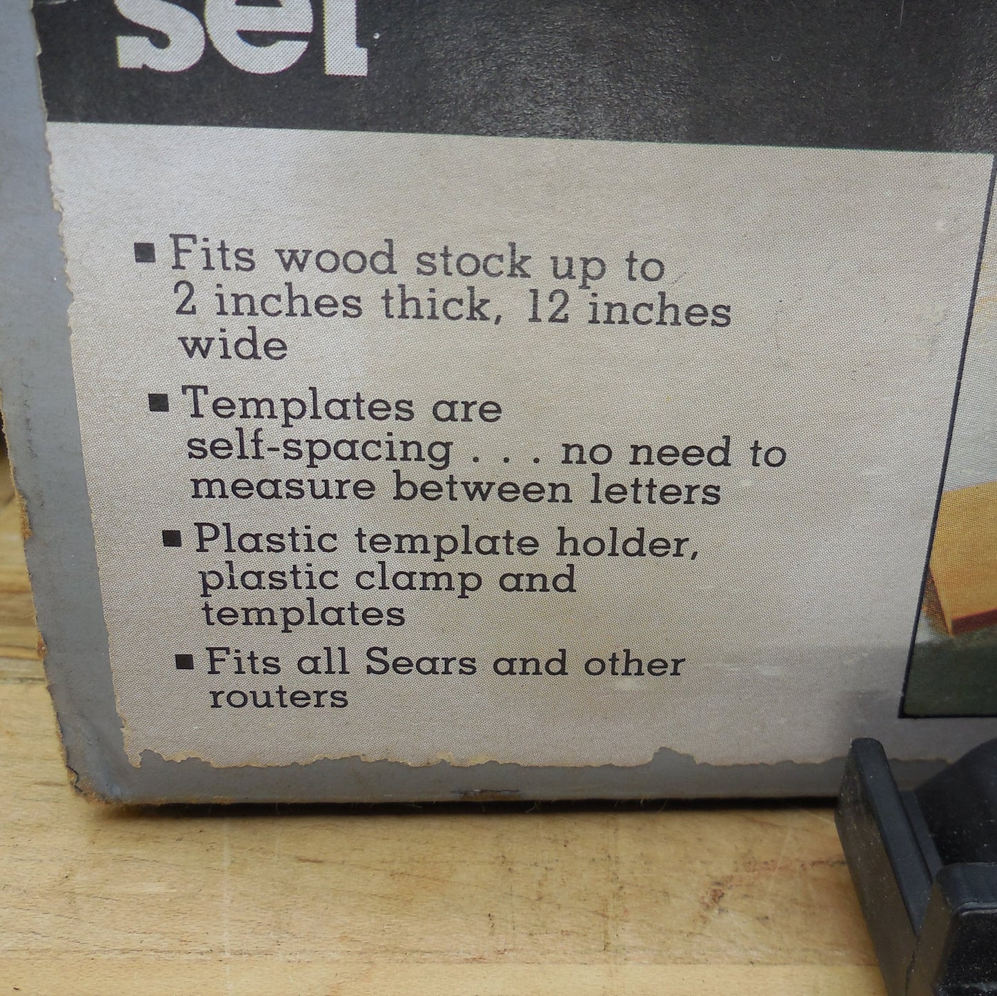 Sears Craftsman Router Wood Sign Lettering Number Template Set 92573 used
