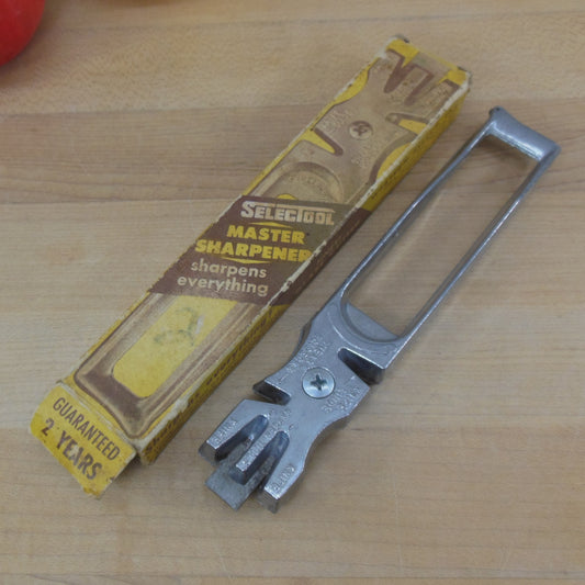 Selectool Master Sharpener for Knives Scissors Tools Original Box vintage