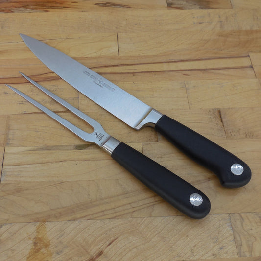 Wusthof Germany Stainless Grand Prix 8" Slicing Knife & Fork 4527/20cm