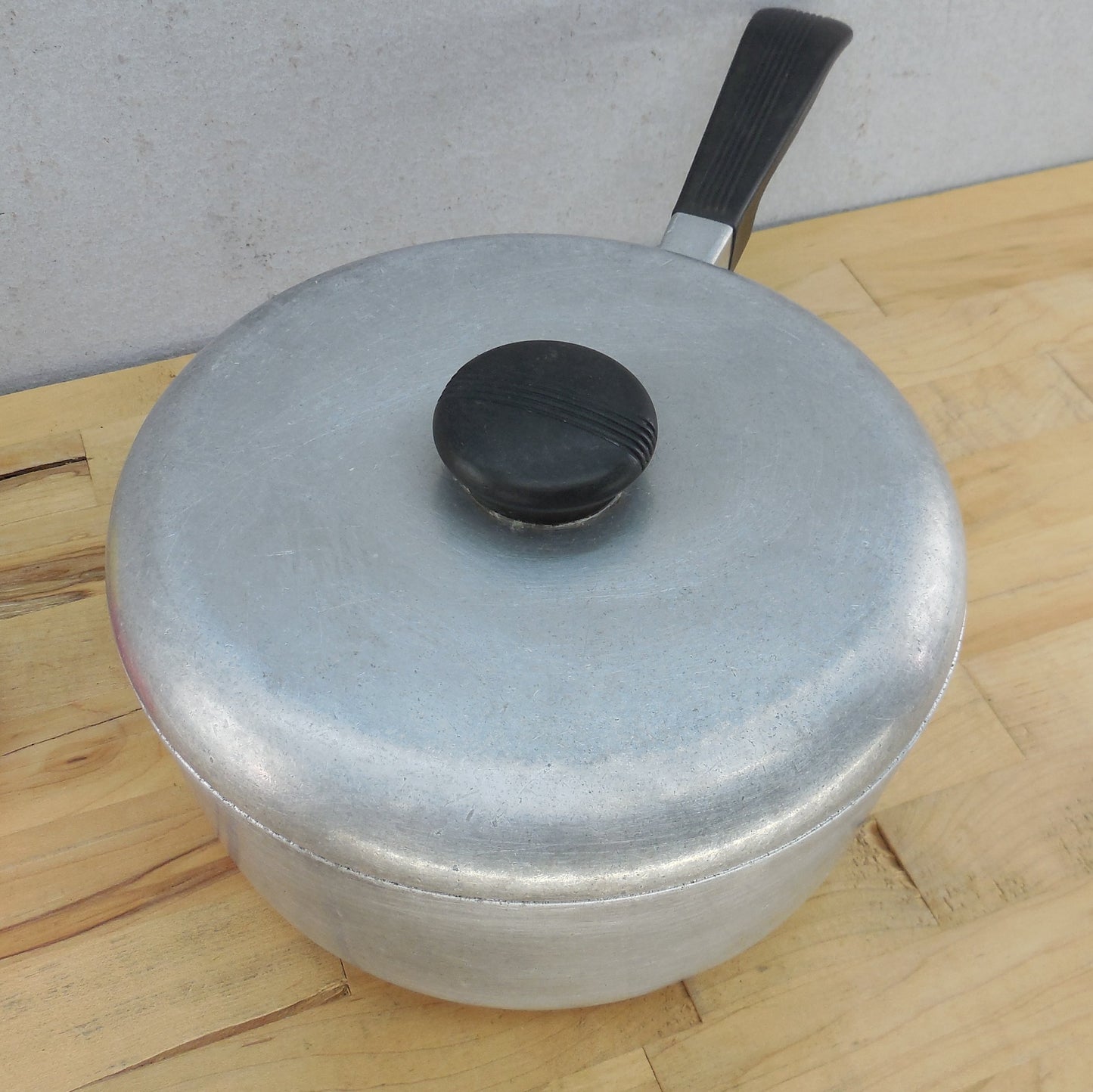 Sears Best Maid of Honor Cast Aluminum Saucepan & Lid 3 Quart Black Knob