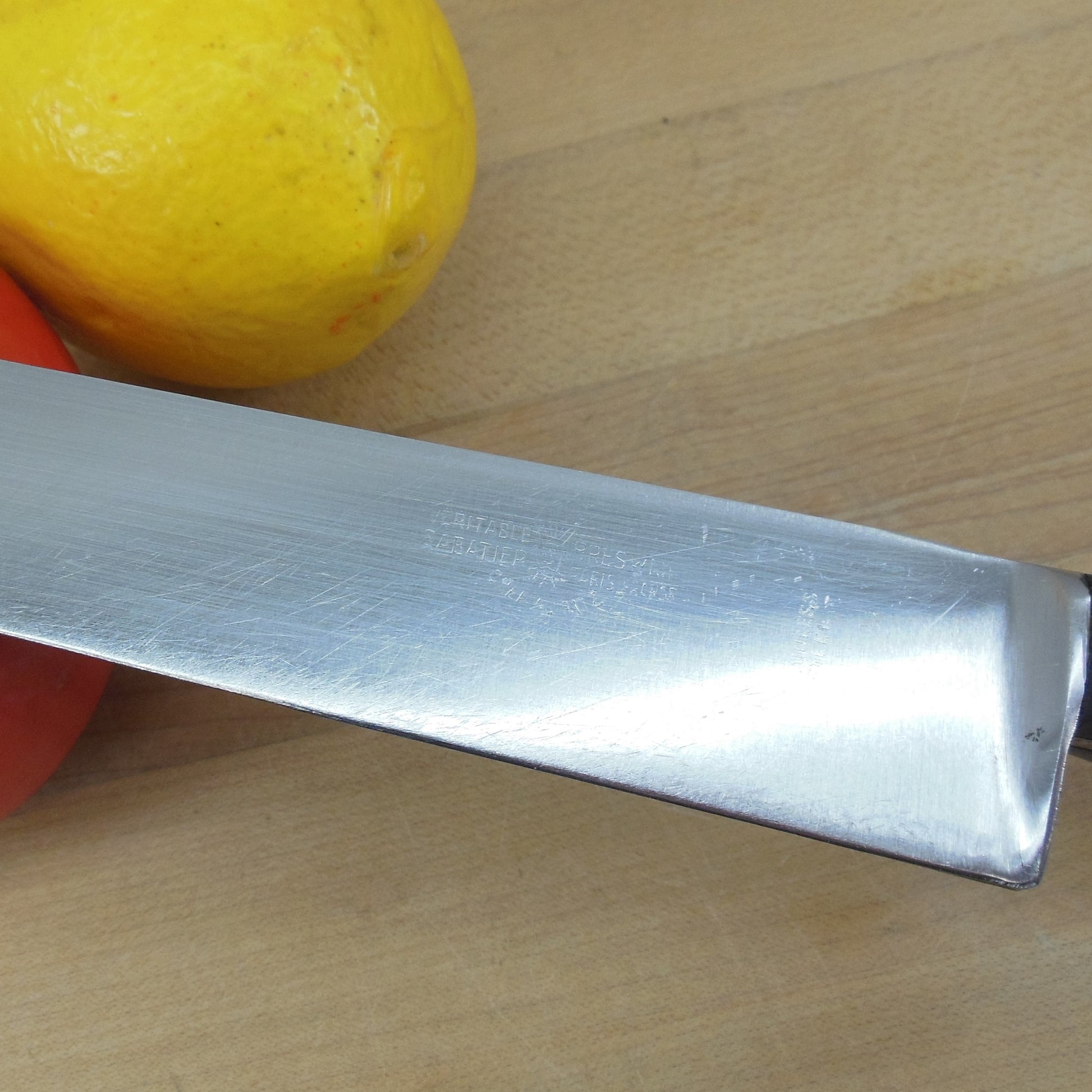 Sabatier France Veritable Breswick Stainless 9.75" Slicing Carving Knife Logo Maker Mark