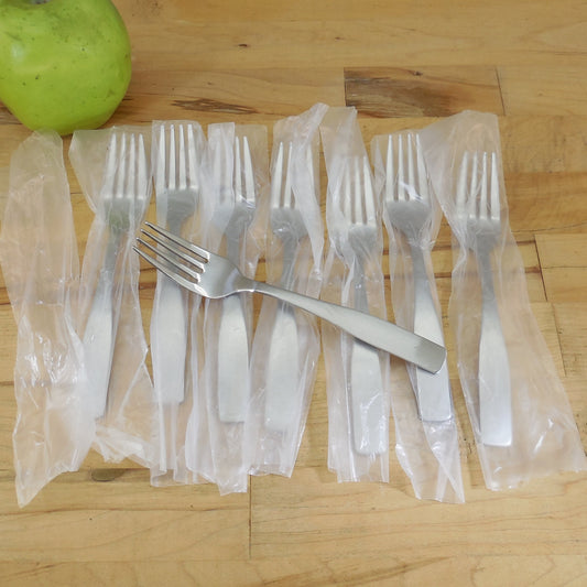 NIP Cambridge Madison Stainless Flatware - 8 Salad Forks