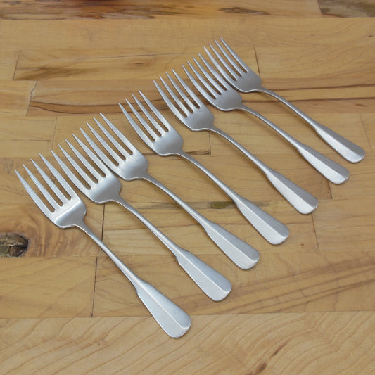 Oneida Distinction Deluxe Stainless Colonial Artistry - 7 Set Salad Forks Vintage