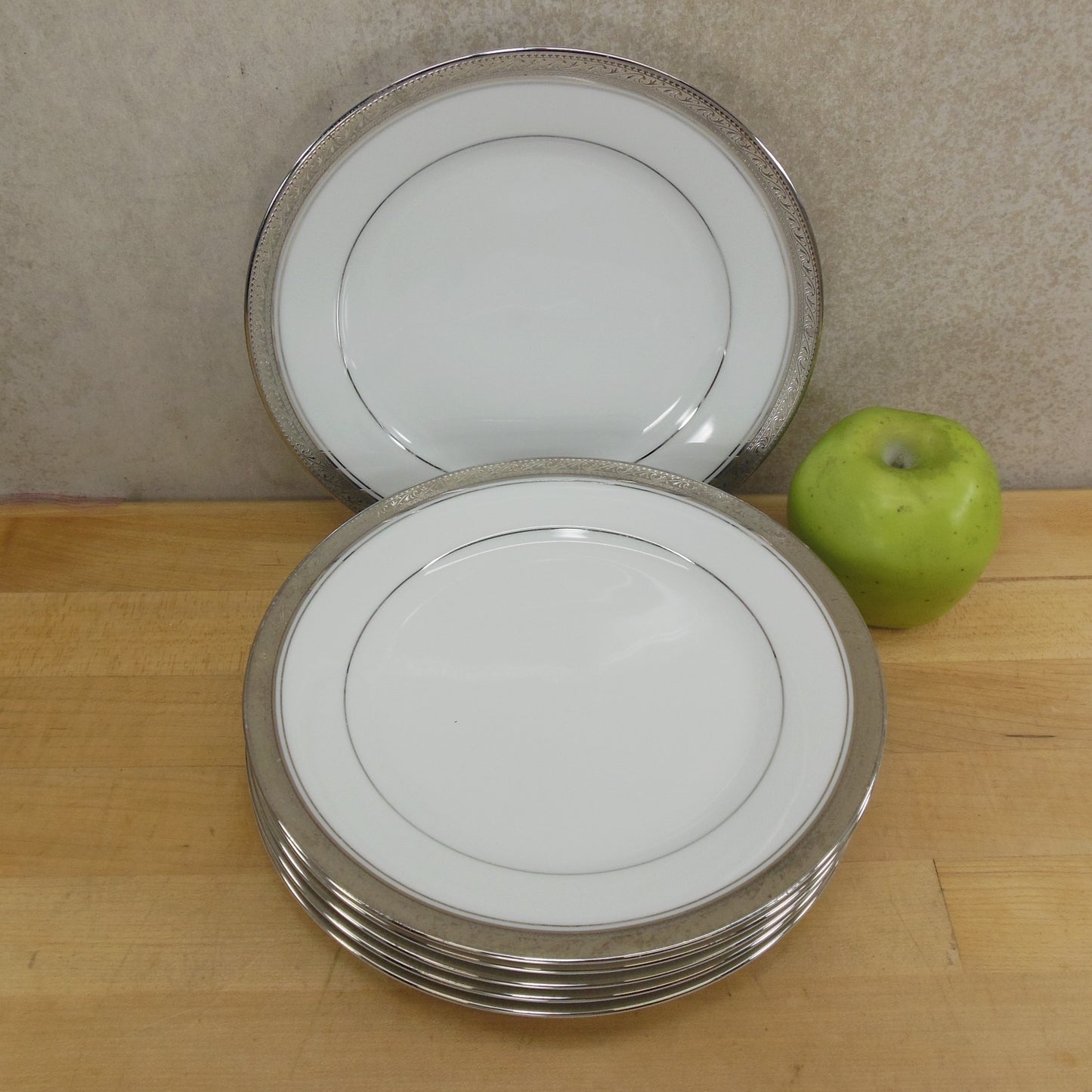 Noritake Legendary Crestwood Platinum - Salad Plates 6 Set