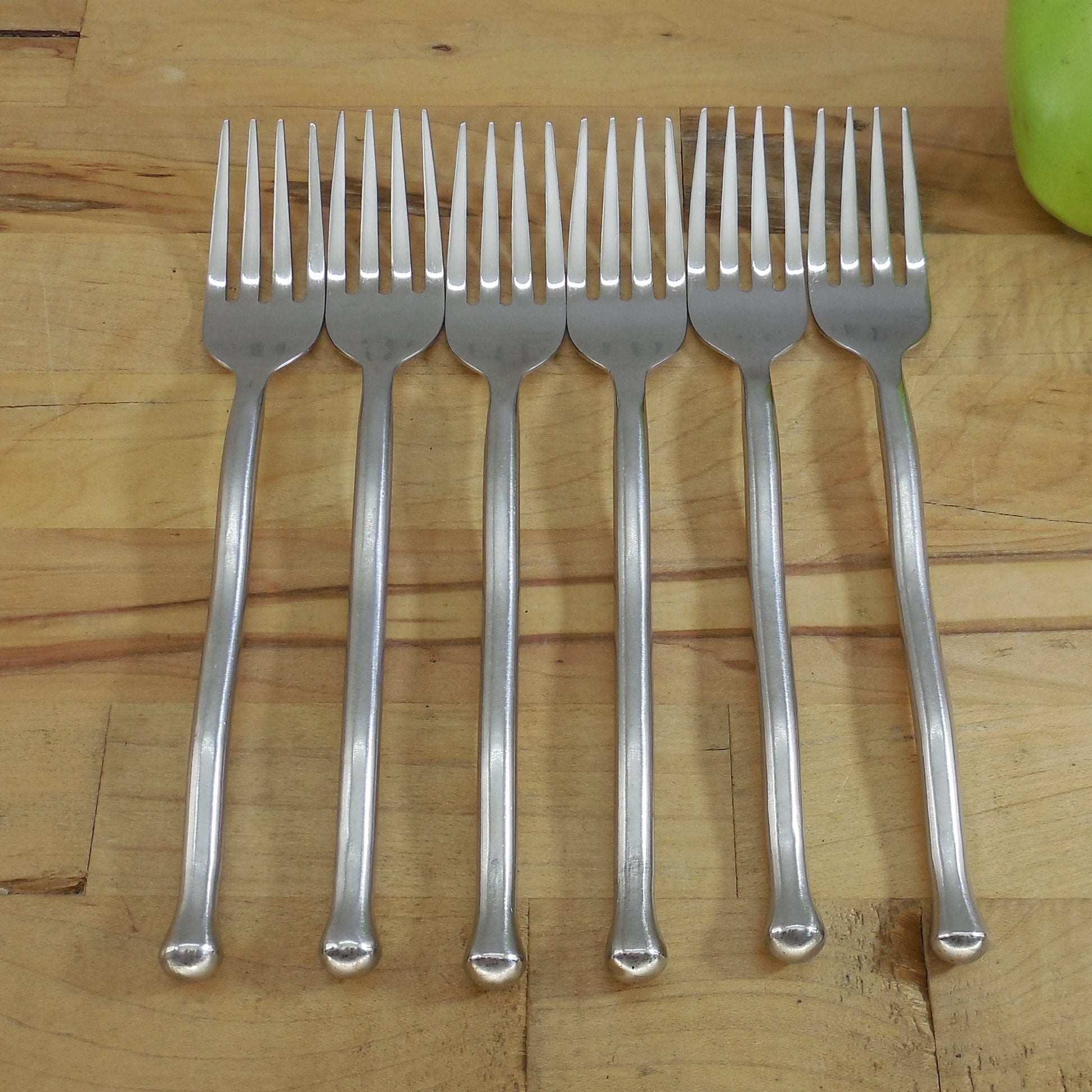 Gourmet Settings Exotique Platinum Stainless Flatware - 6 Salad Forks