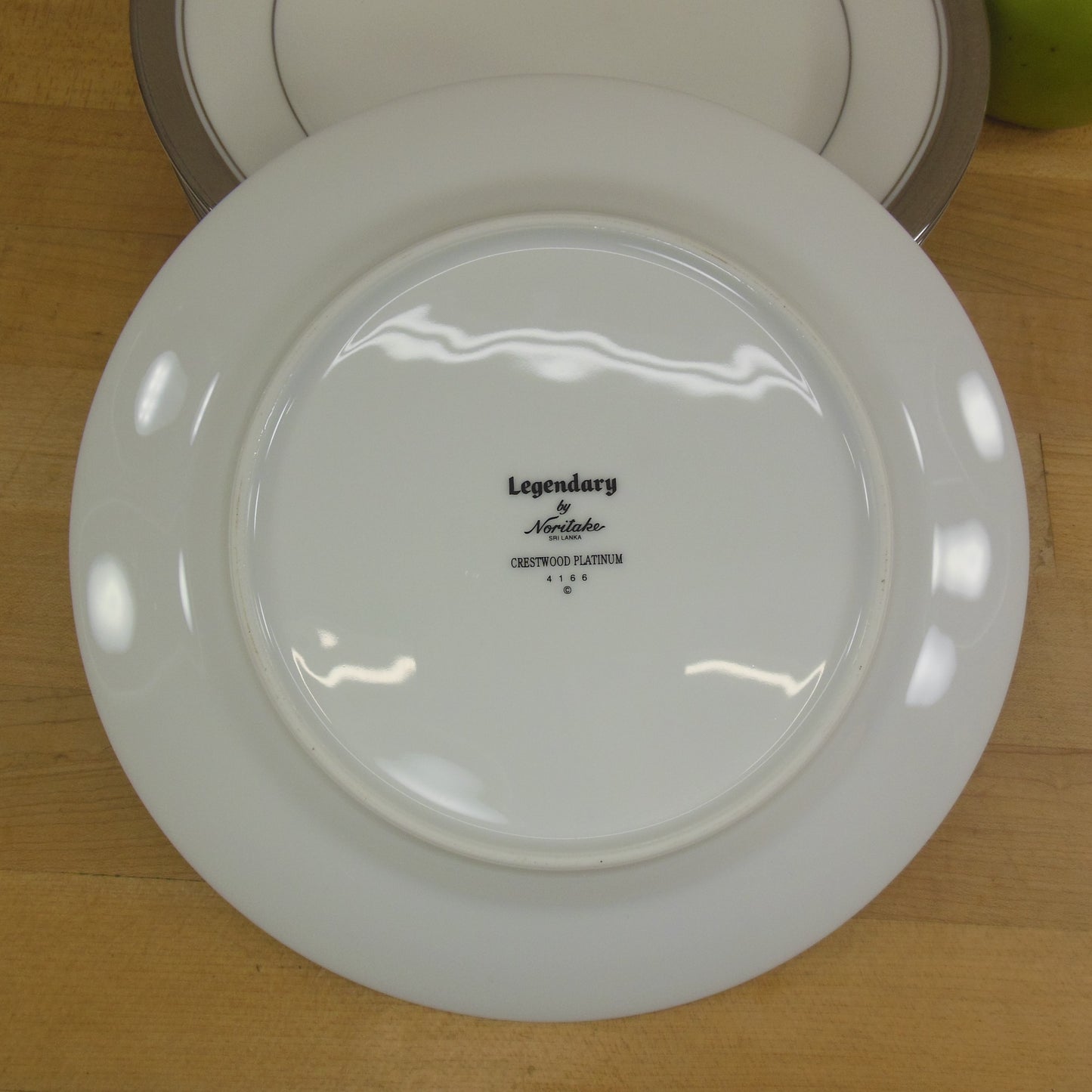 Noritake Legendary Crestwood Platinum - Salad Plates 6 Set maker mark