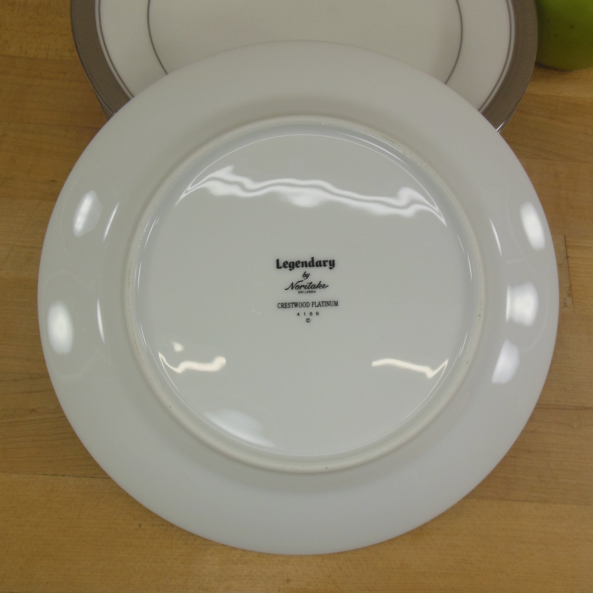 Noritake Legendary Crestwood Platinum - Salad Plates 6 Set maker mark