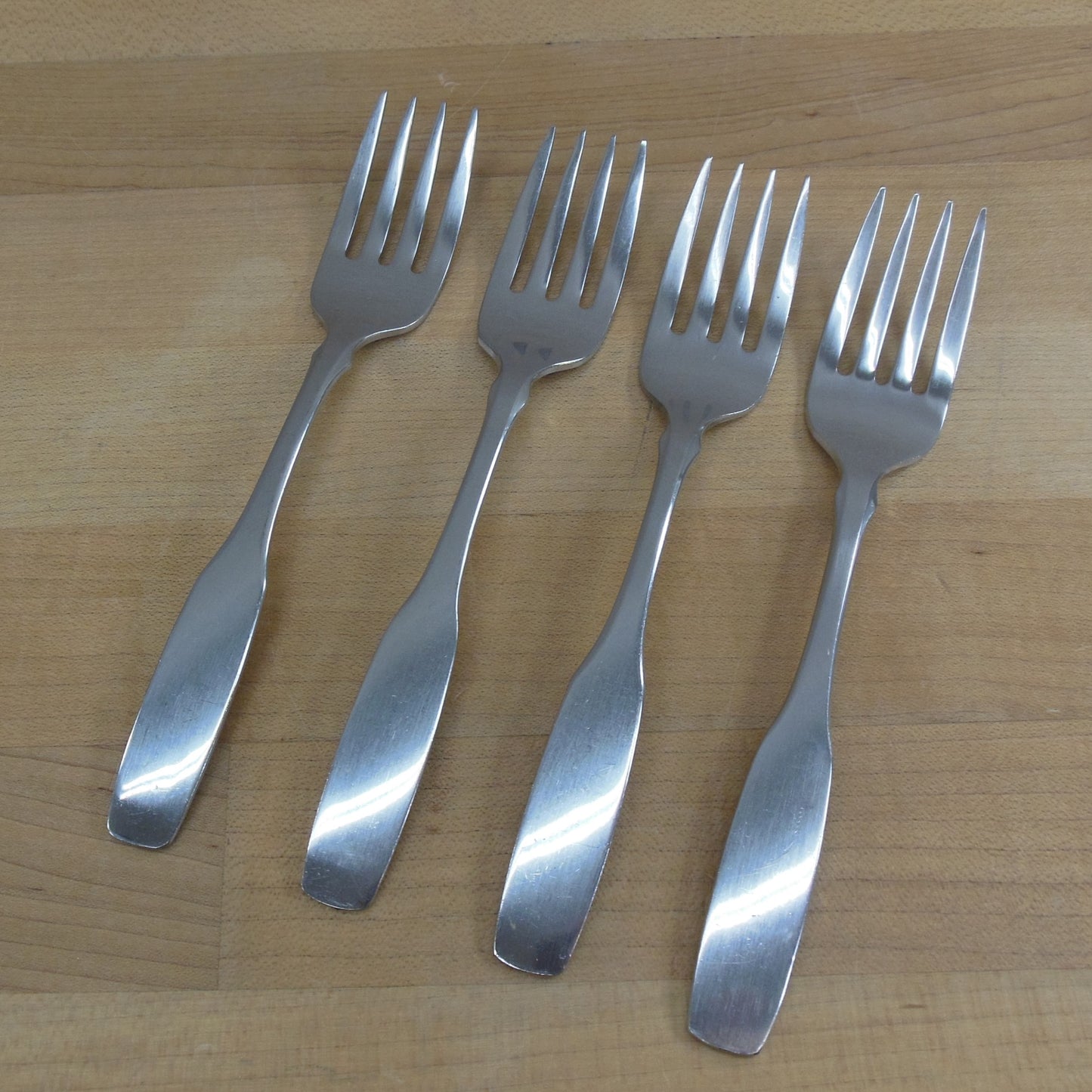 Oneida Community Paul Revere Stainless Flatware - 4 Set Salad Forks ...