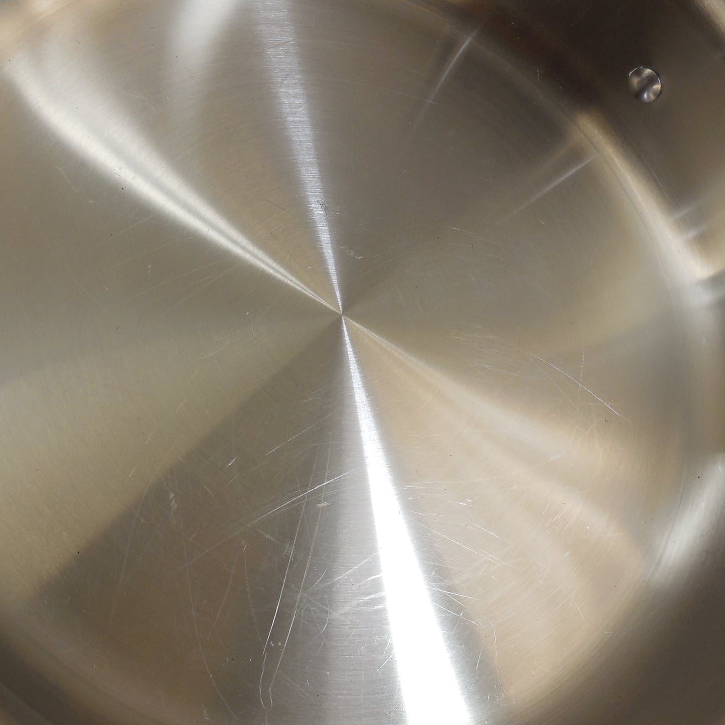 All-Clad USA Stainless Tri-Ply 3 Quart Saute Pan & Lid Cleaned Polished