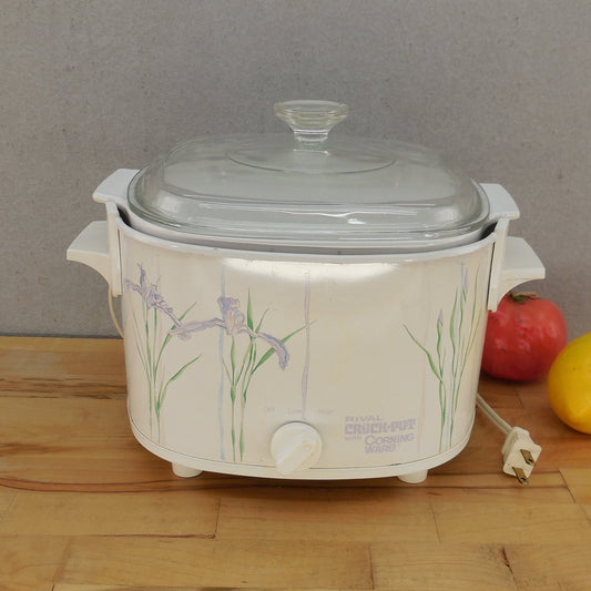 Corning Ware Shadow Iris Rival Crock-Pot Slow Cooker 3 Quart #3753