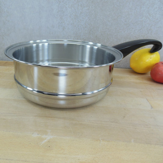 Seal-O-Matic Stainless 8" Steamer Insert for Saucepans - Hook Handle