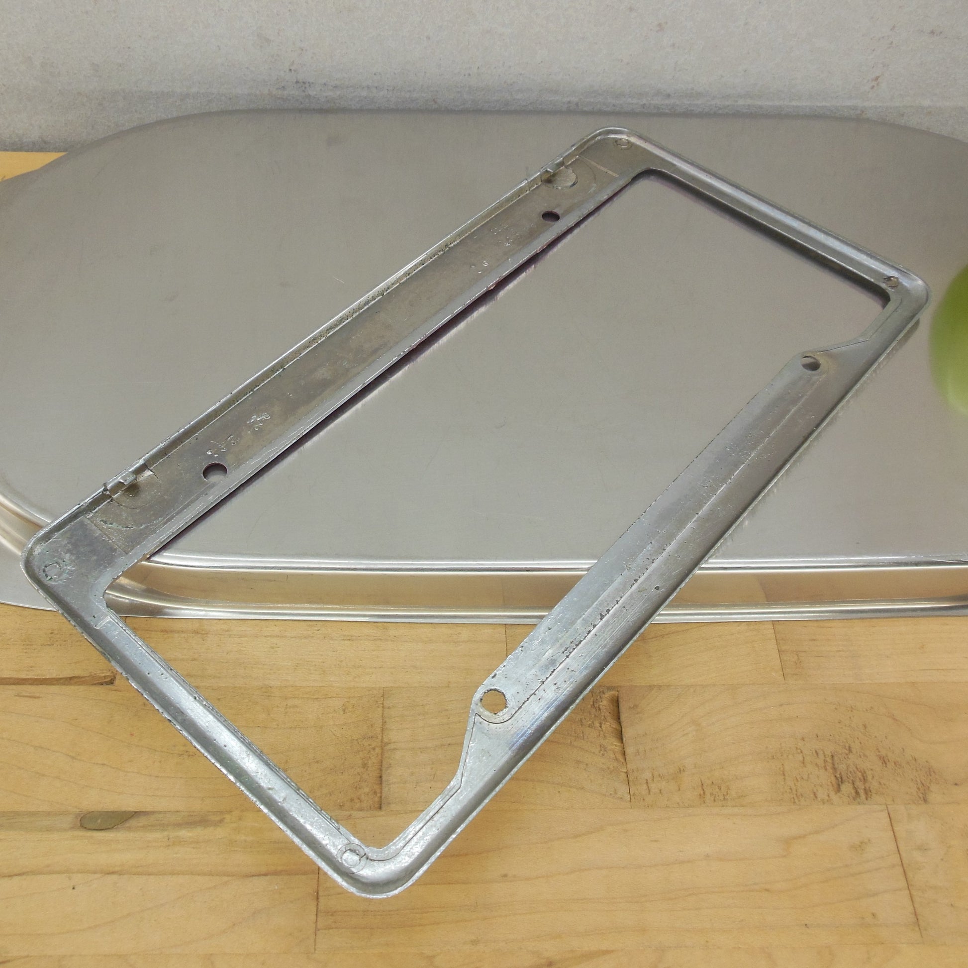 S&C Ford San Francisco CA Metal Red Dealer License Plate Frame Used
