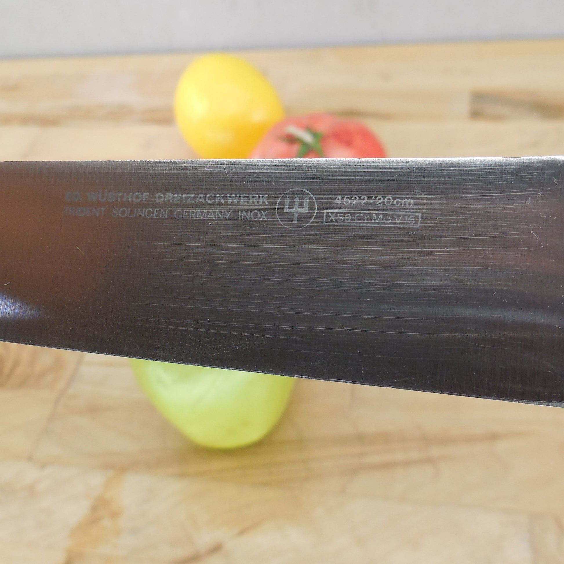 Wusthof Germany Stainless Grand Prix 8" Slicing Knife 4522/20cm Used