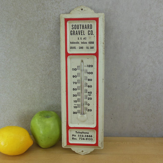 Southard Gravel Co. Noblesville Indiana Advertising Wall Thermometer