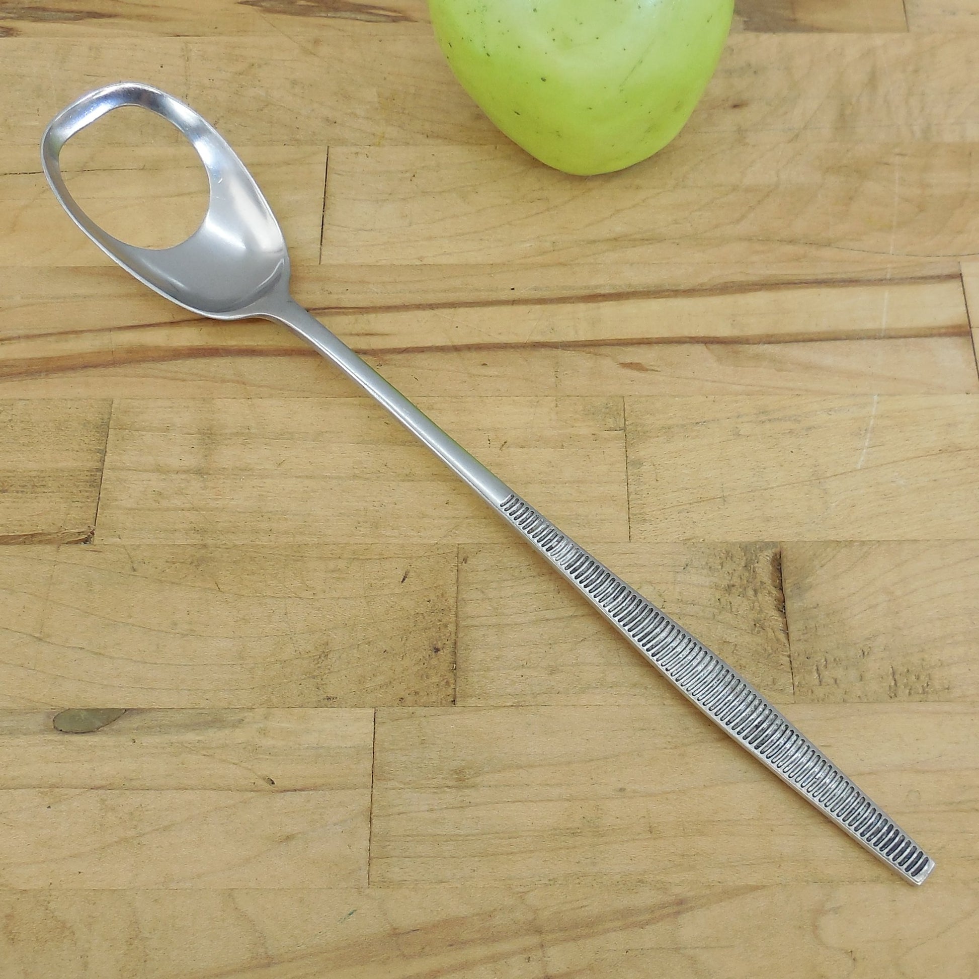 Dansk Germany Variation VI Stainless Pierced Serving Spoon 11"