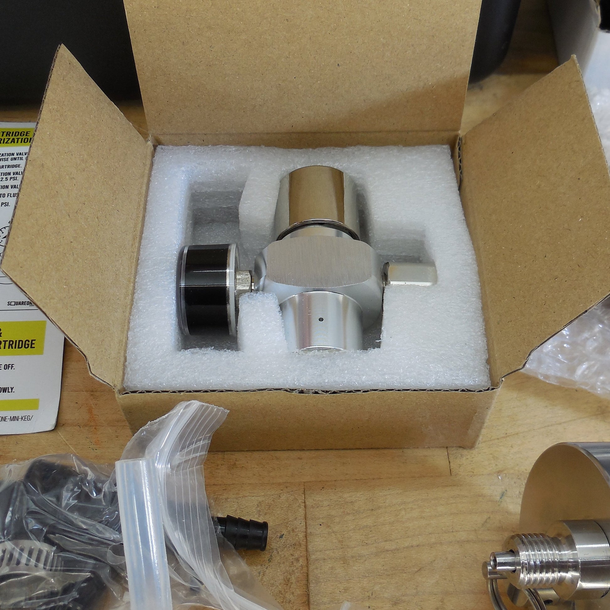 Square One SquareKeg Mini Keg Stainless Steel Keg Tap Complete System Black