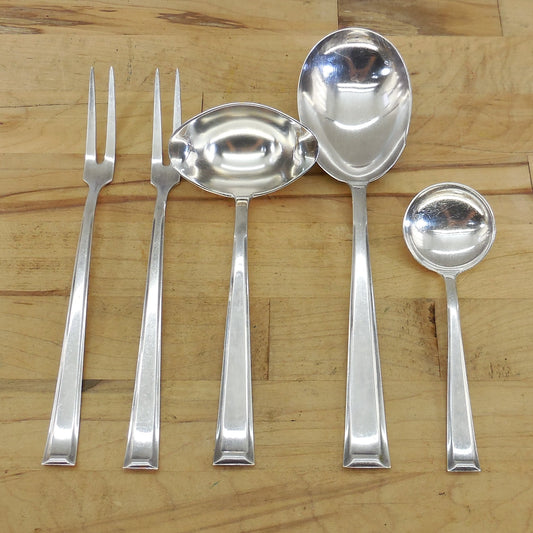 Bruckmann & Sohne Germany BMN24 Silverplate Flatware - 5 Serving Pieces gravy ladle casserole spoon