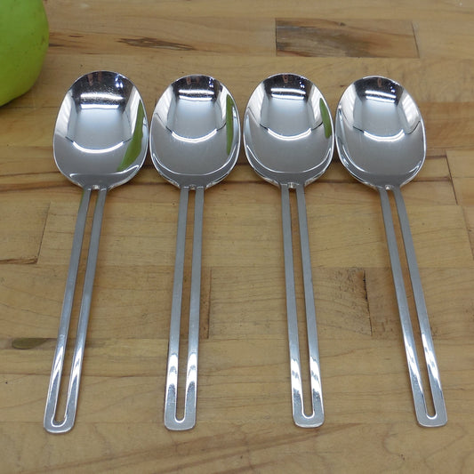 Towle Nordic Stainless Flatware - 4 Solid Serving Spoons