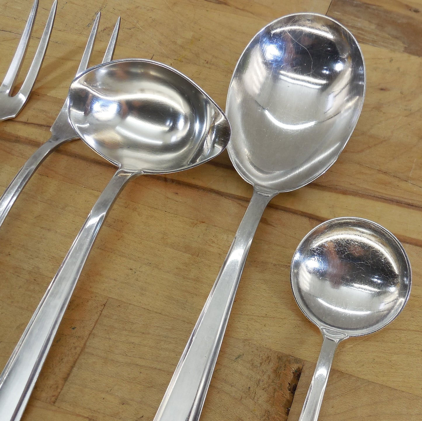 Bruckmann & Sohne Germany BMN24 Silverplate Flatware - 5 Serving Pieces sugar spoon