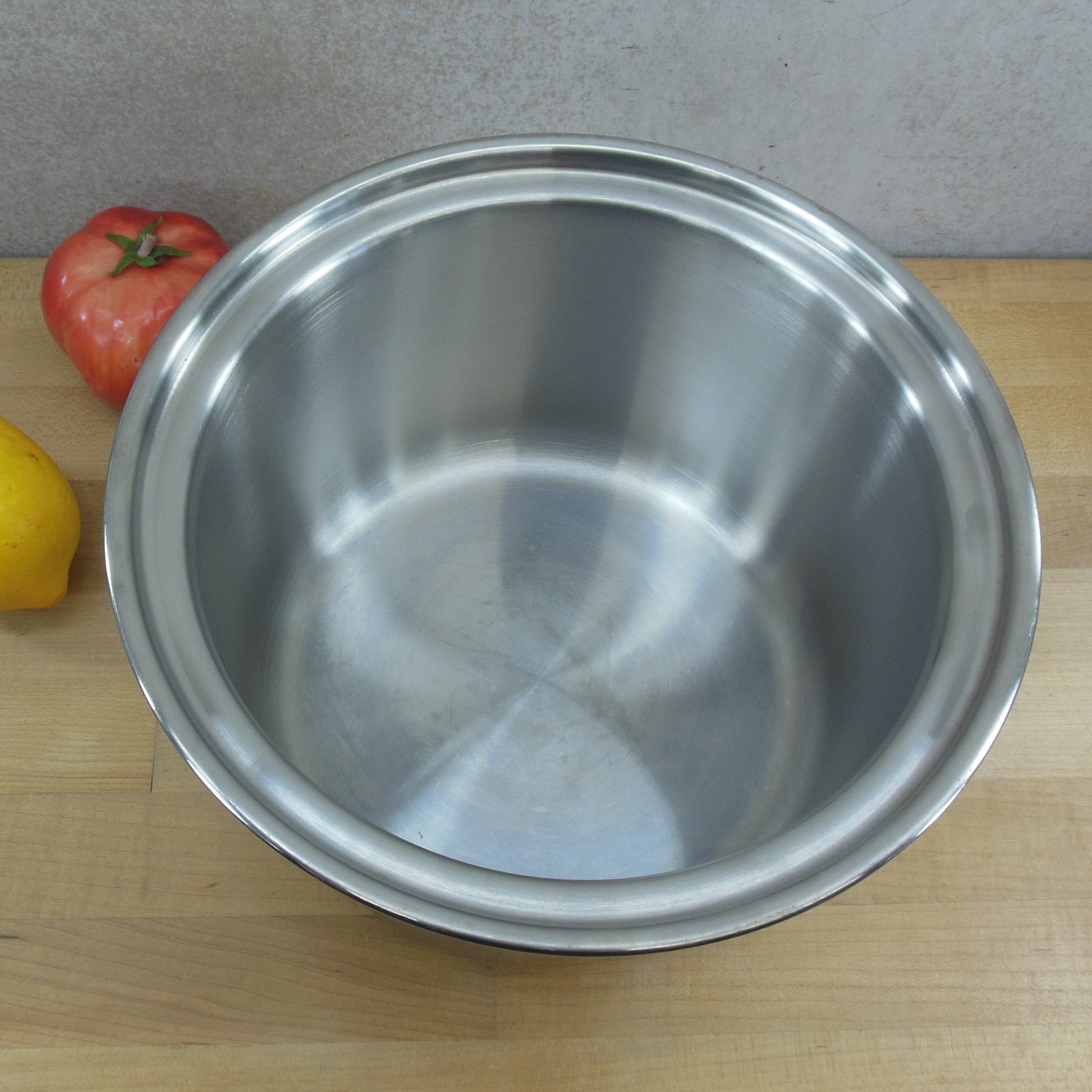 Unbranded Stainless Steel Steam Table Crock Soup Pot Insert 5 Quart 10"