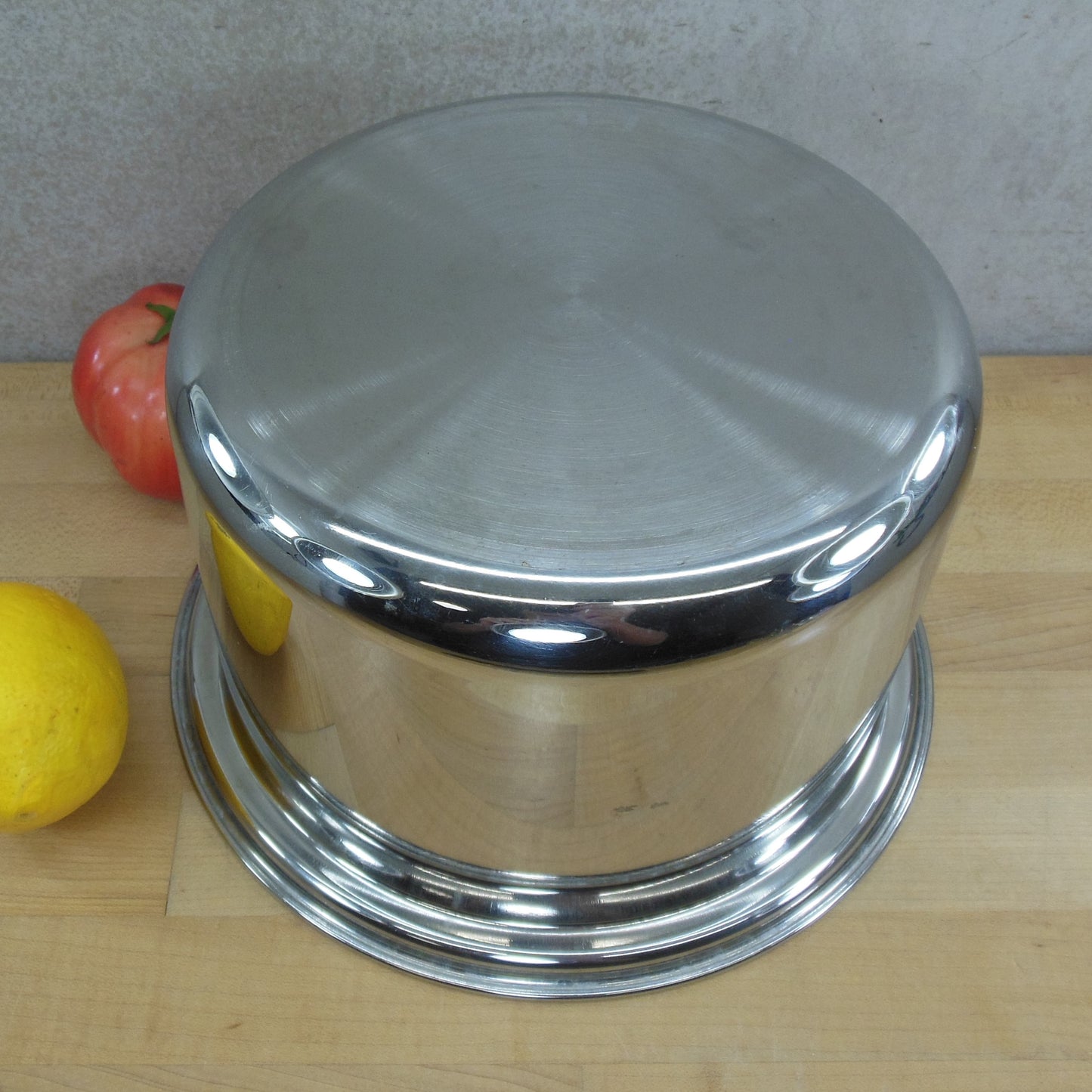 Unbranded Stainless Steel Steam Table Crock Soup Pot Insert 5 Quart 8"