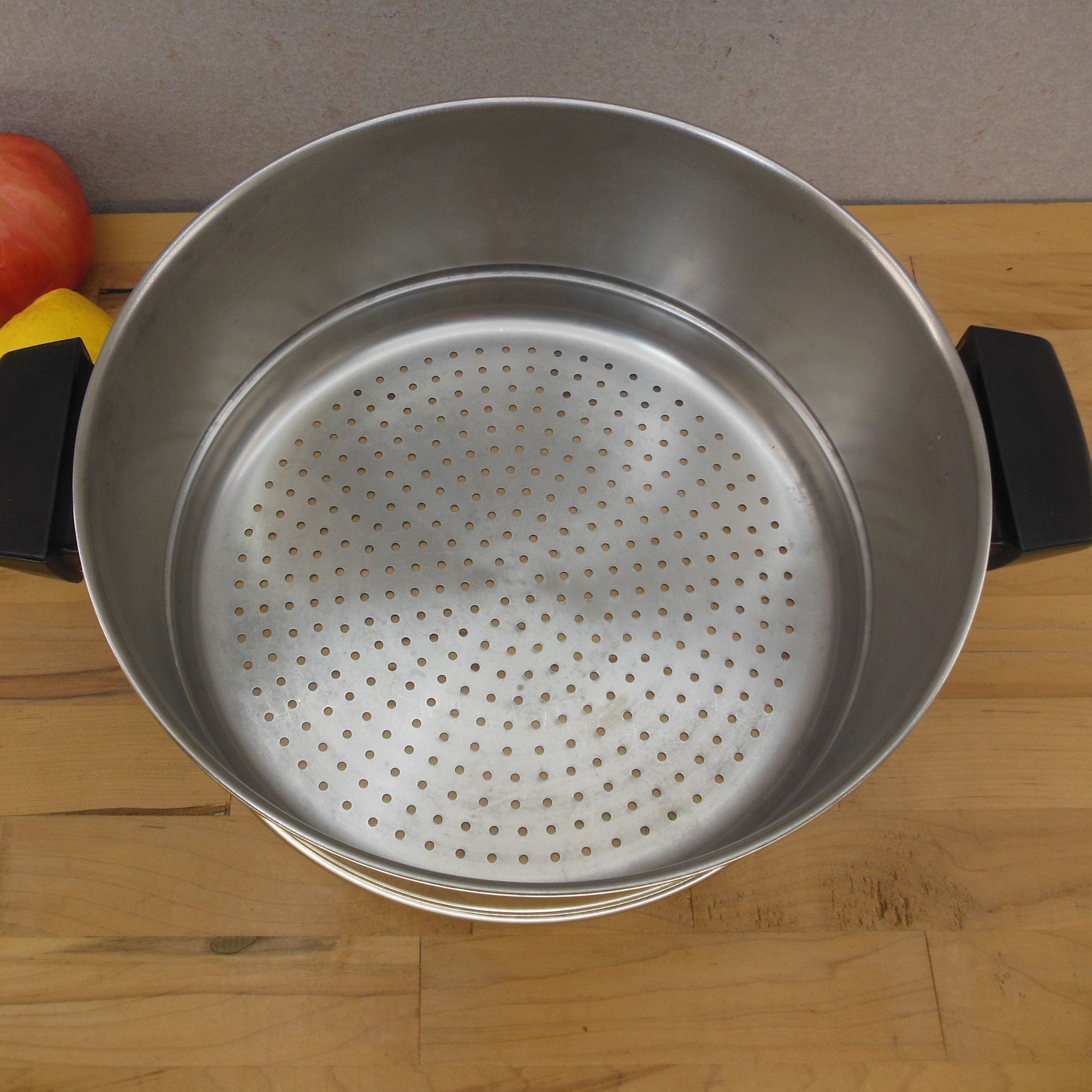 Revere Ware Stainless 10-1/4" Steamer Insert Vintage Perforated