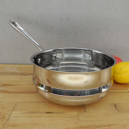 All-Clad USA Stainless 8" Steamer Insert Long Handle 3 Quart 4703-ST
