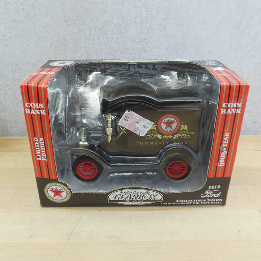 Gearbox 1999 Diecast Texaco Bank 1912 Ford Oil Delivery Car