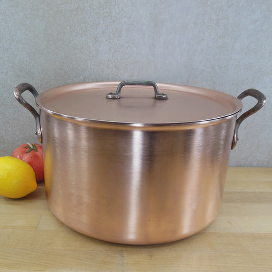 Falk Culinair Belgium 28cm Classic Copper Stainless Stock Pot 10 Quart