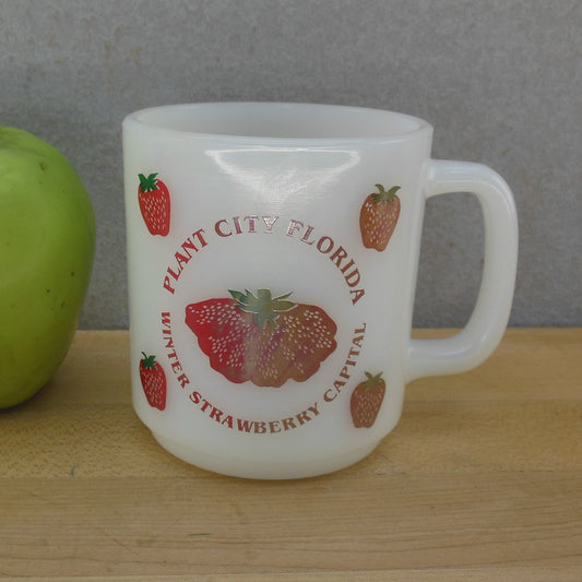 Glasbake Plant City Florida Winter Strawberry Capitol Mug Cup