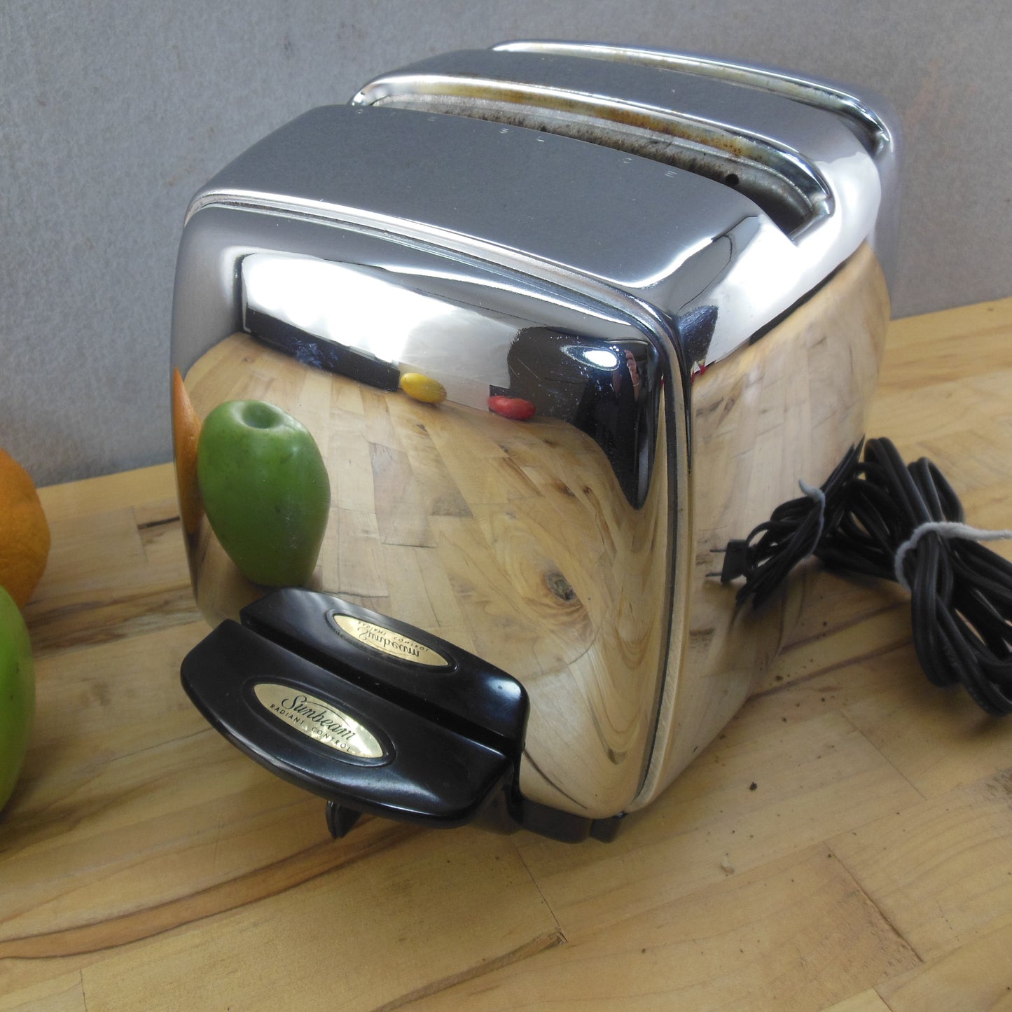 Sunbeam T-35-1 Automatic Drop-Rise Chrome Toaster Working Vintage Used