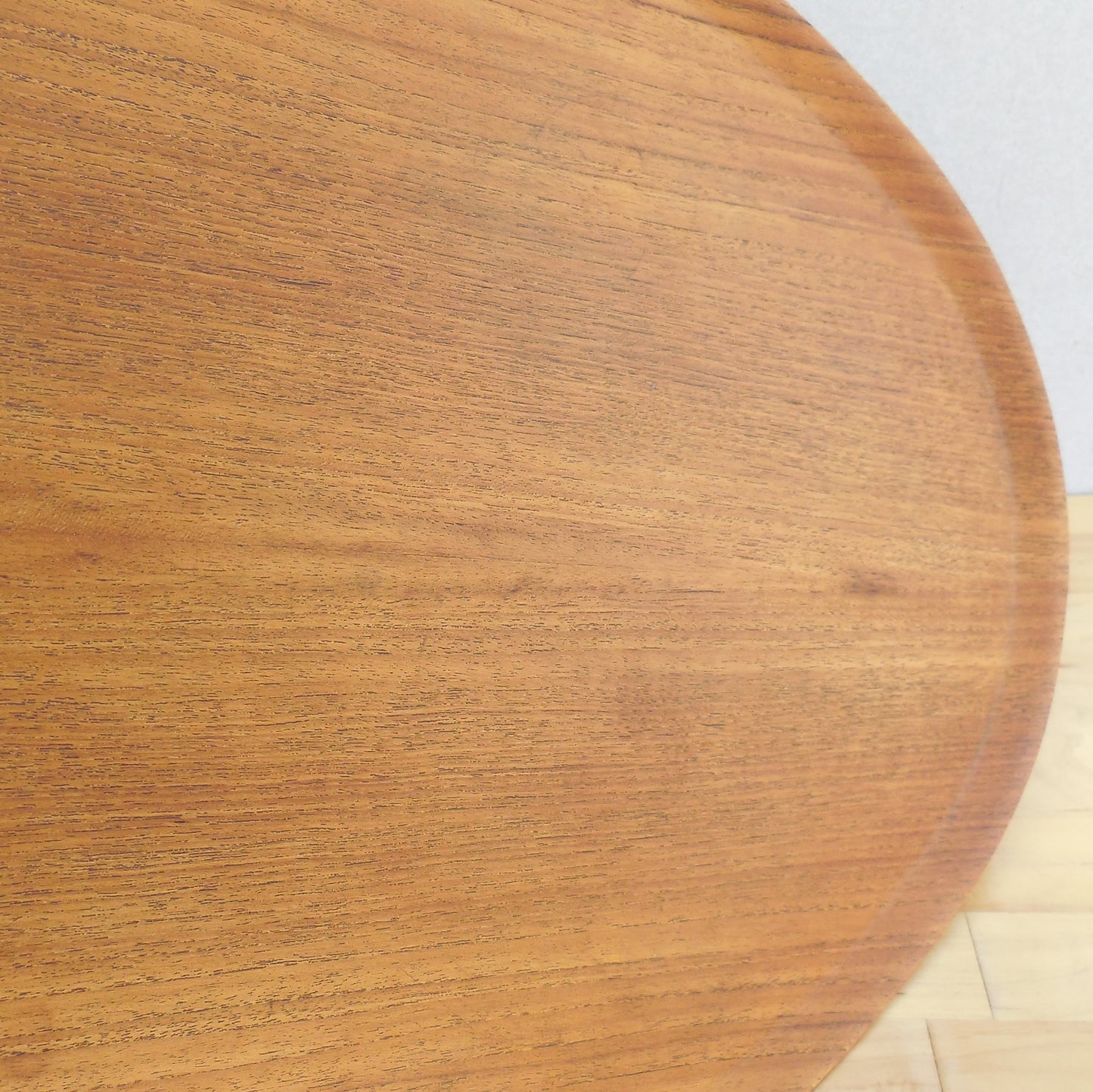 ARY Fanerprodukter Sweden Bent Wood Teak Tray Triangular 17x18 Used