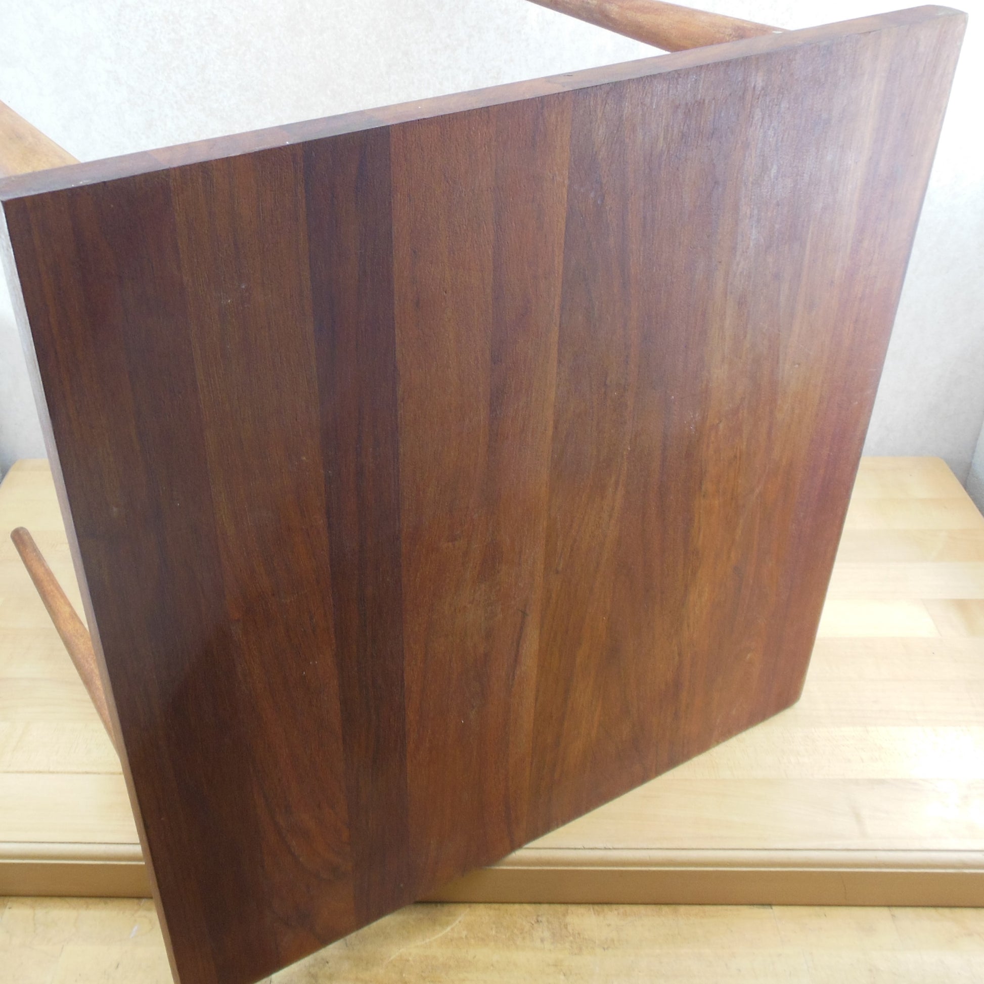 Unbranded MCM Solid Wood Side Table 16 x 16 x 15.5 Inches Used