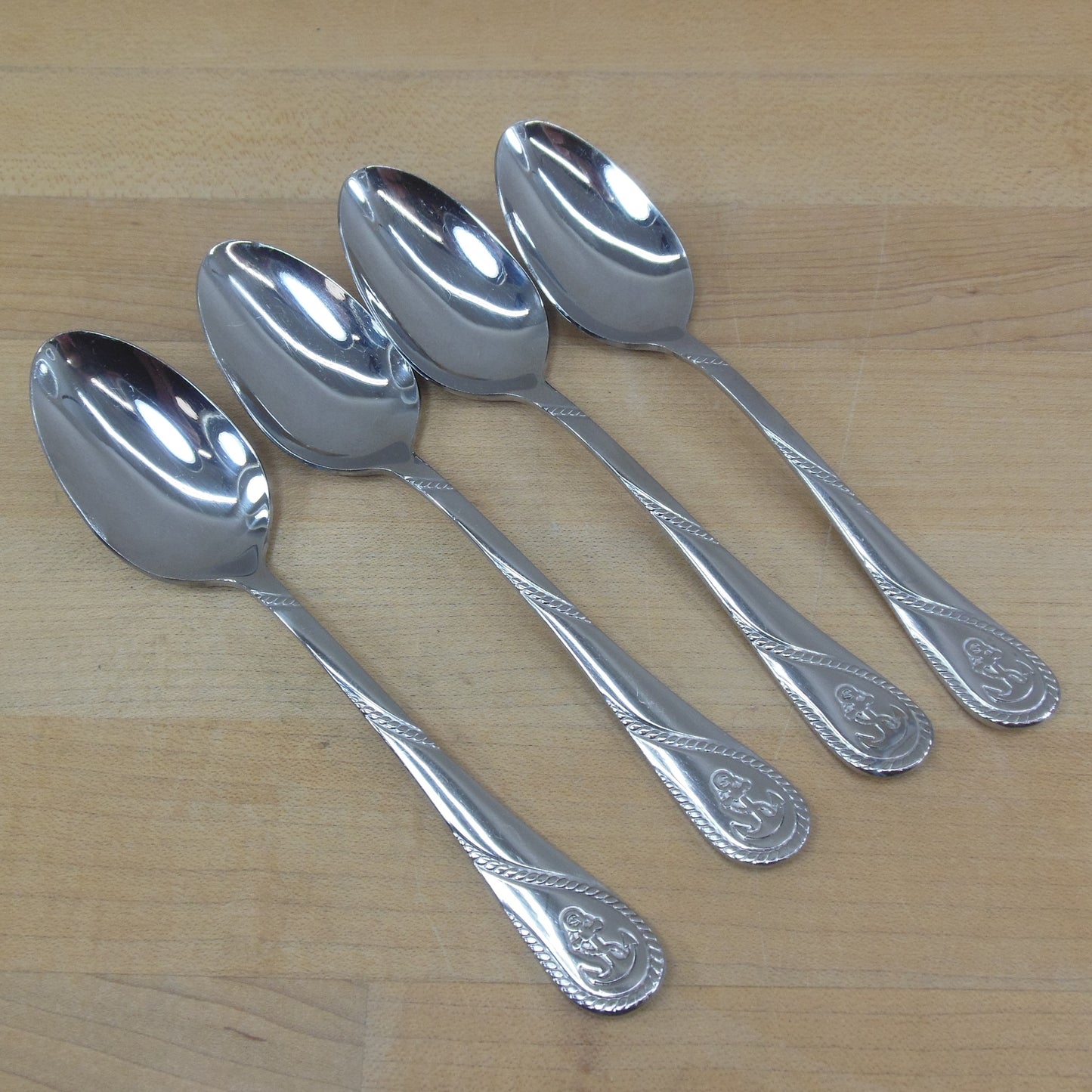Towle Stainless Anchor Flatware - Teaspoons 4 Set