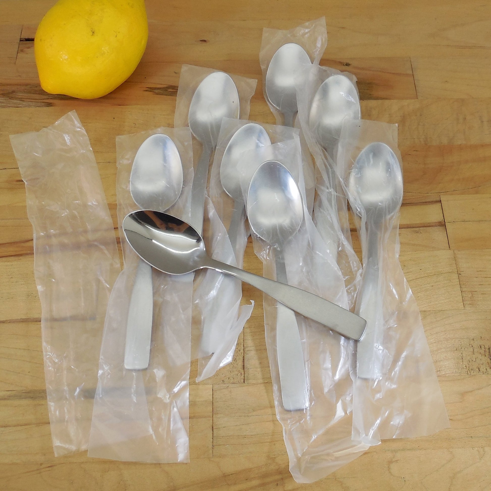 NIP Cambridge Madison Stainless Flatware - 8 Teaspoons