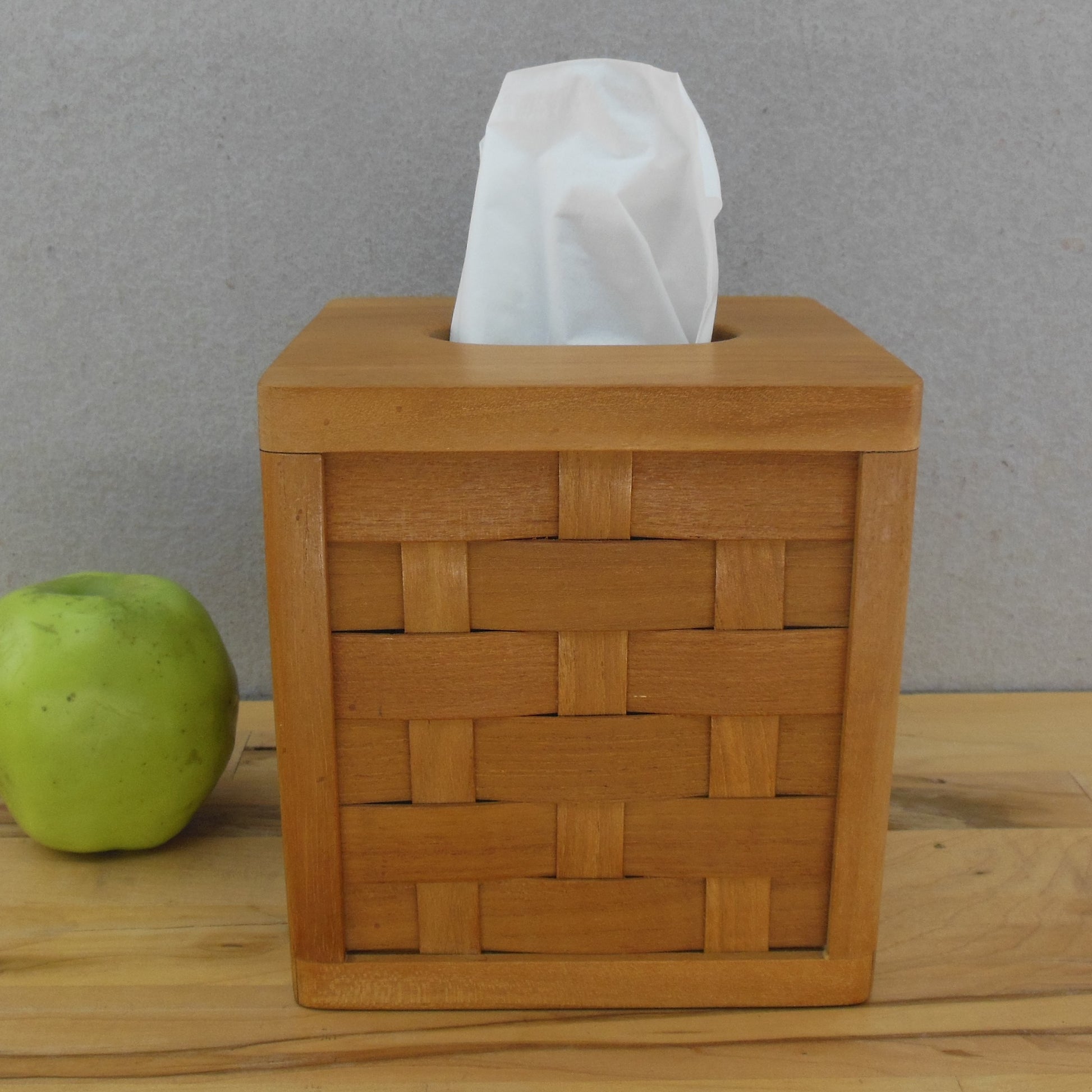 Selamat Designs San Francisco Woven Teak Wood Tissue Box Cover