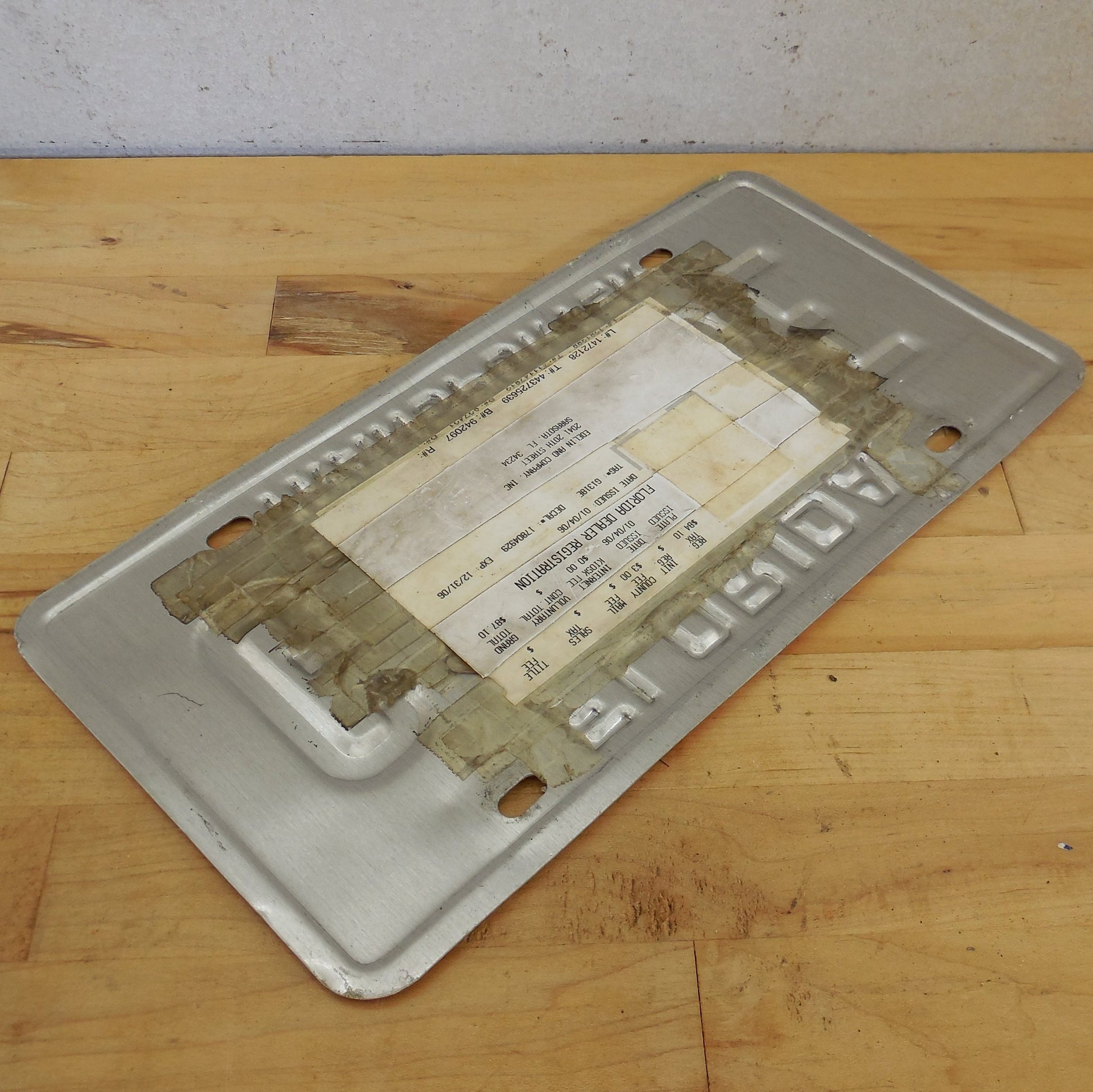 Florida 2000's License Plate Tag Transporter Dealer G1318E used