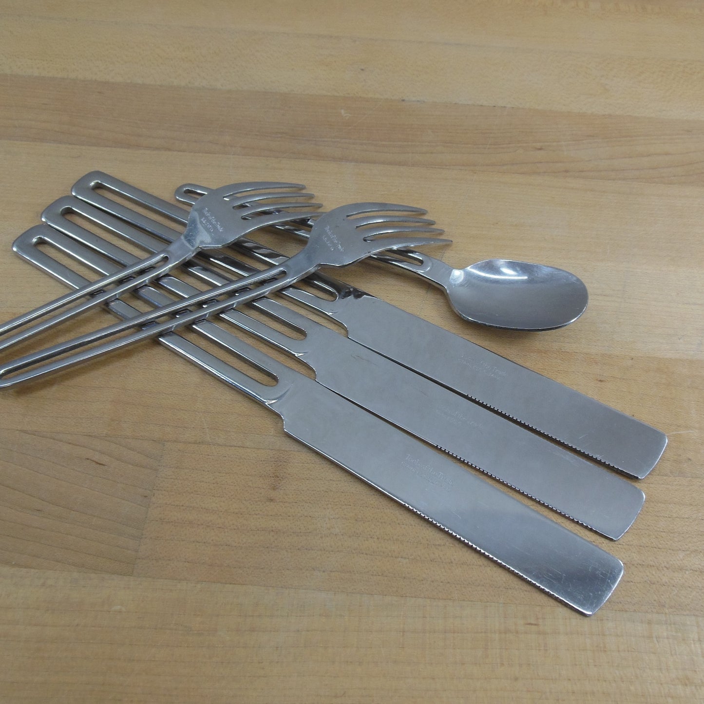 Tools Of The Trade Duke Stainless Flatware - 6 Lot Fork Teaspoon Knife Vintage