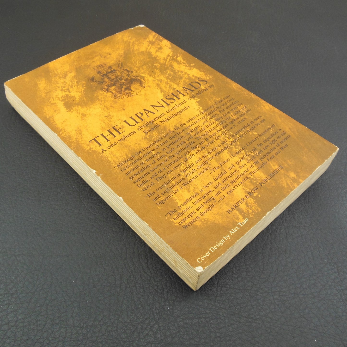 Swami Nikhilananda Signed Book - The Upanishads 1964 vintage
