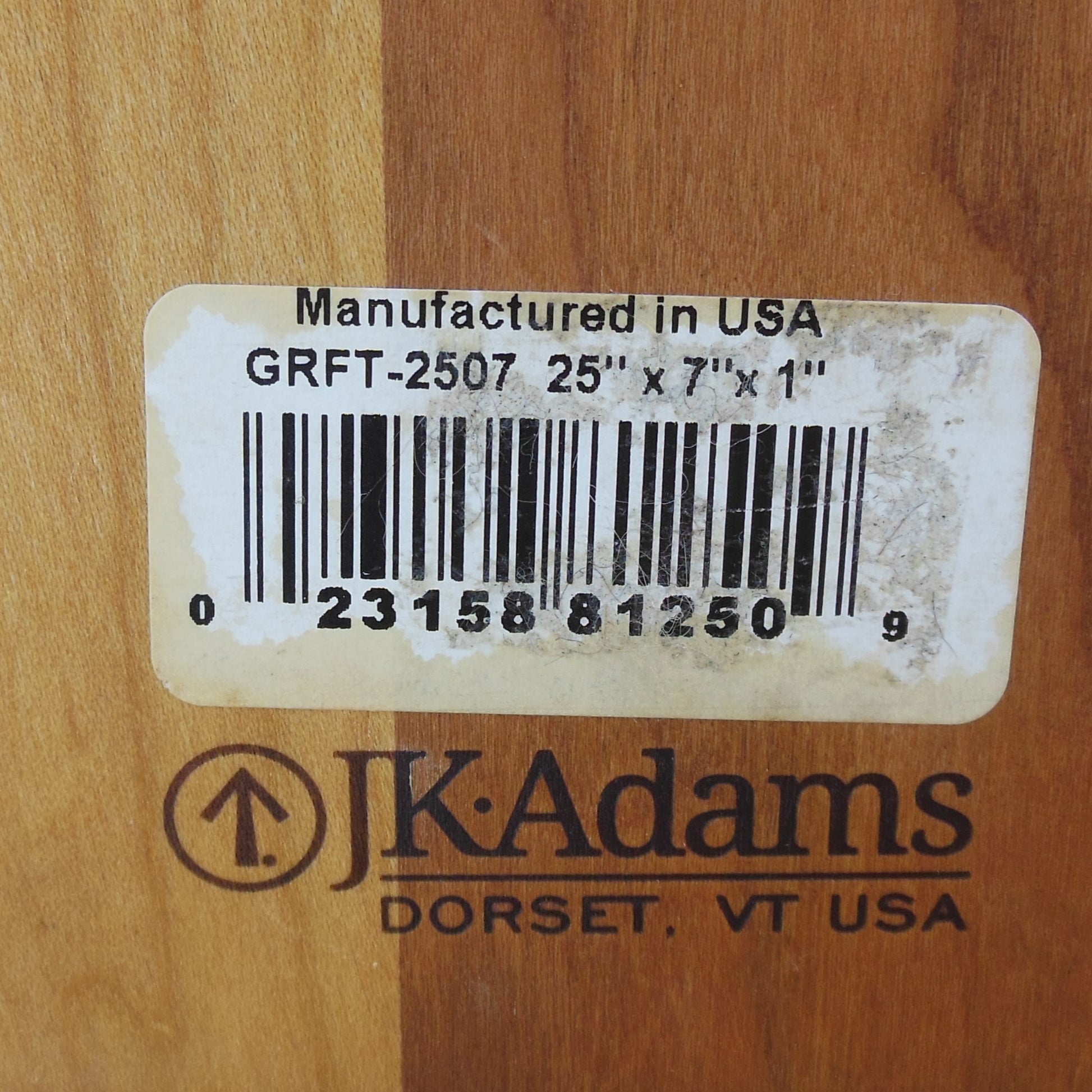 J. K. Adams Vermont USA Grafton Cherry Wood 25" Long Serving Board GRFT-2507