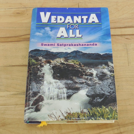 Swami Satprakashananda Book Signed Swami Chetanananda - Vedanta for All 2001