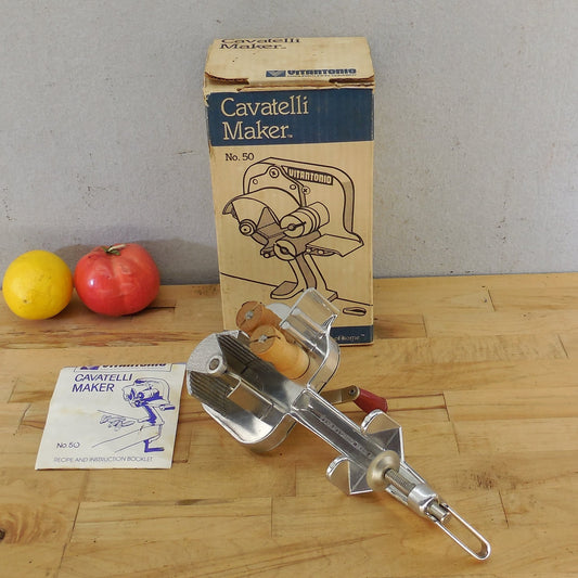 Vitantonio NO. 50 Cavatelli Maker Manual Pasta Machine Box & Instructions