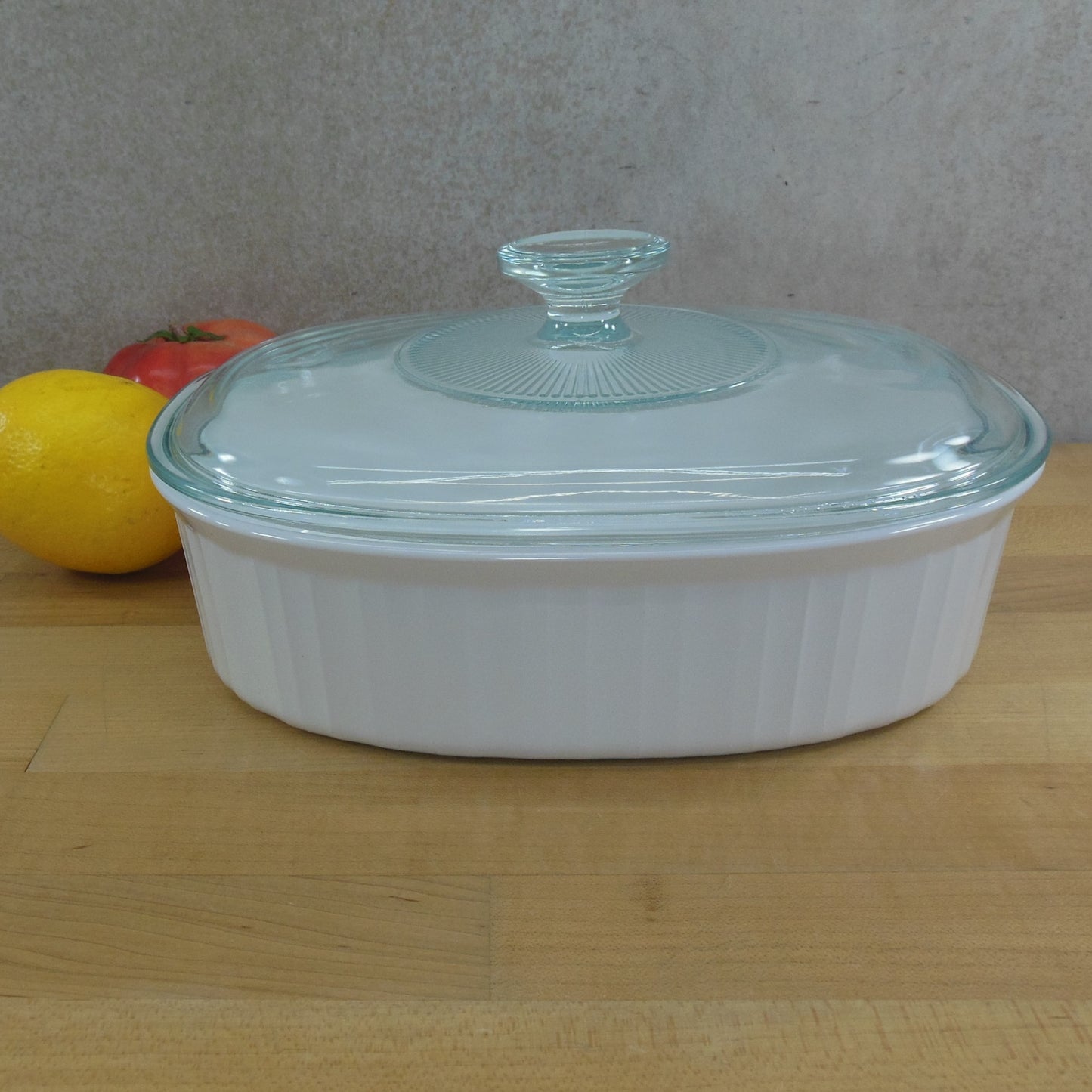 Corning Ware USA F-12-B French White Oval Casserole Dish