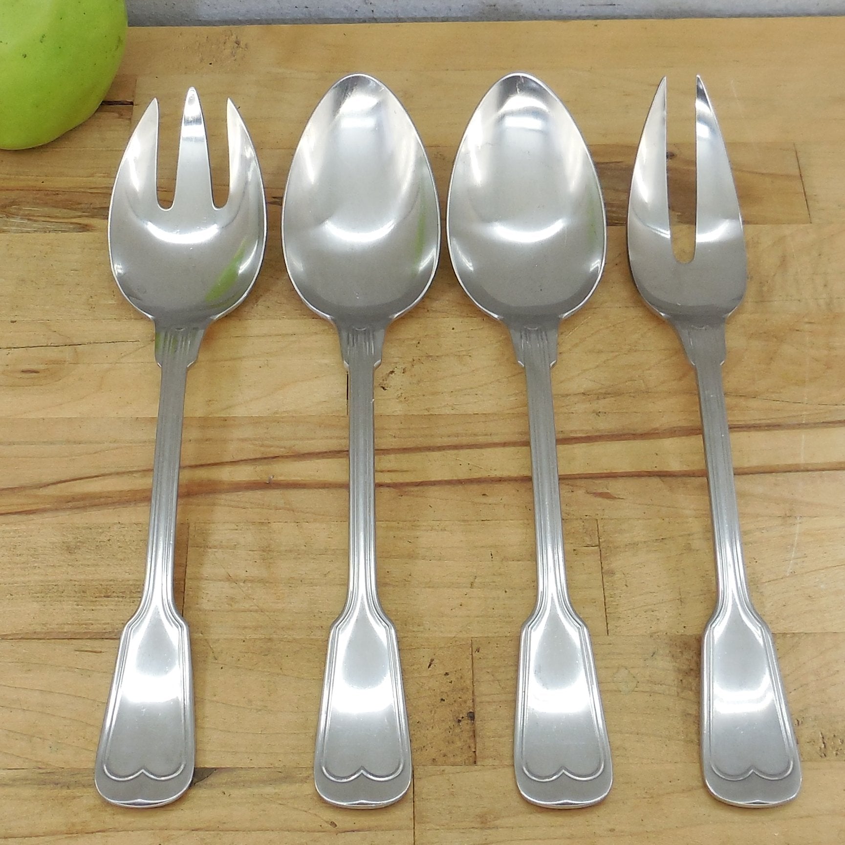 WMF Cromargan Germany Older Murray Hill Salad Server Spoons Cold Meat Fork