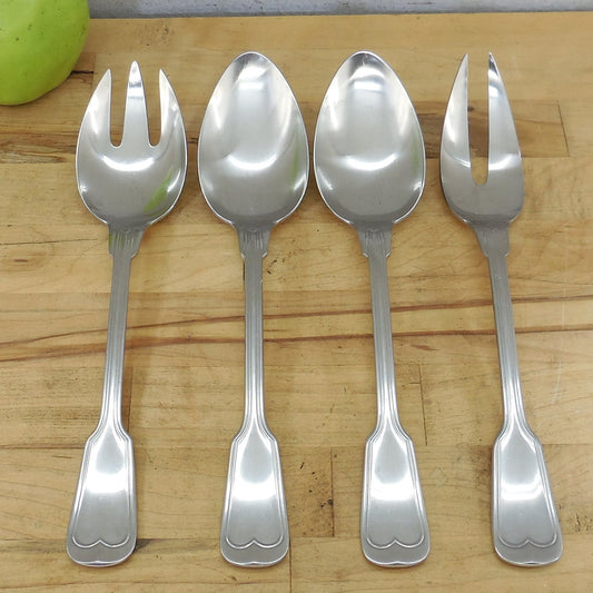 WMF Cromargan Germany Older Murray Hill Salad Server Spoons Cold Meat Fork