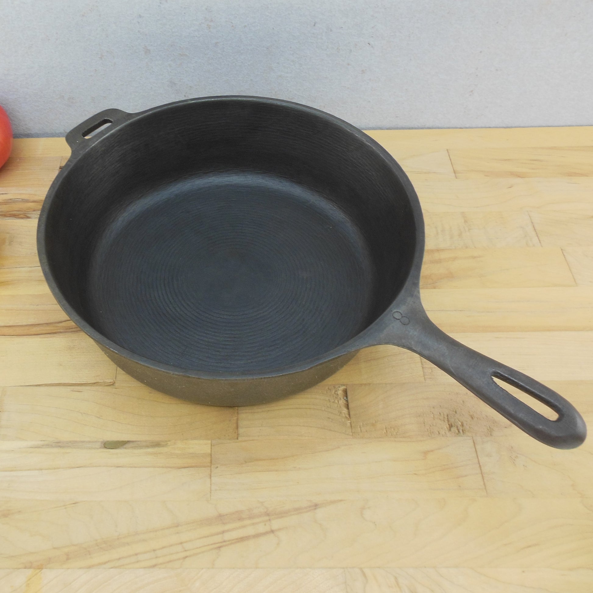 Wagner Ware USA Unbranded #8 Cast Iron 10-1/2" Chicken Fry Deep Skillet
