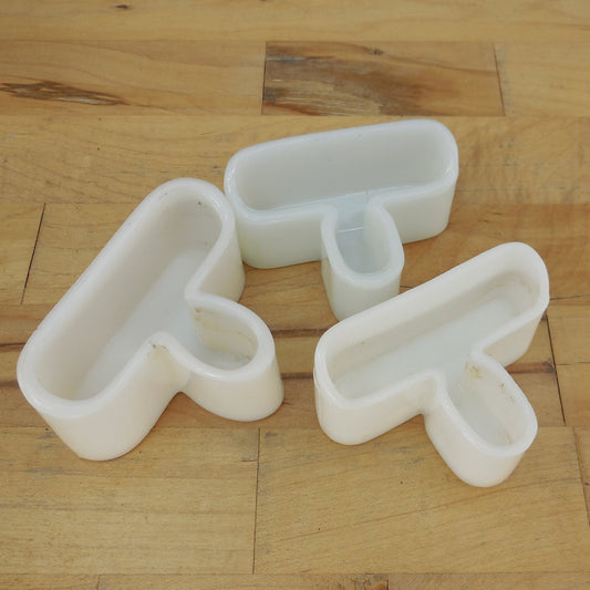 Hendryx Patent Oct. 27 1875 Milk Glass Bird Cage Feeder Dish Water 3 Lot