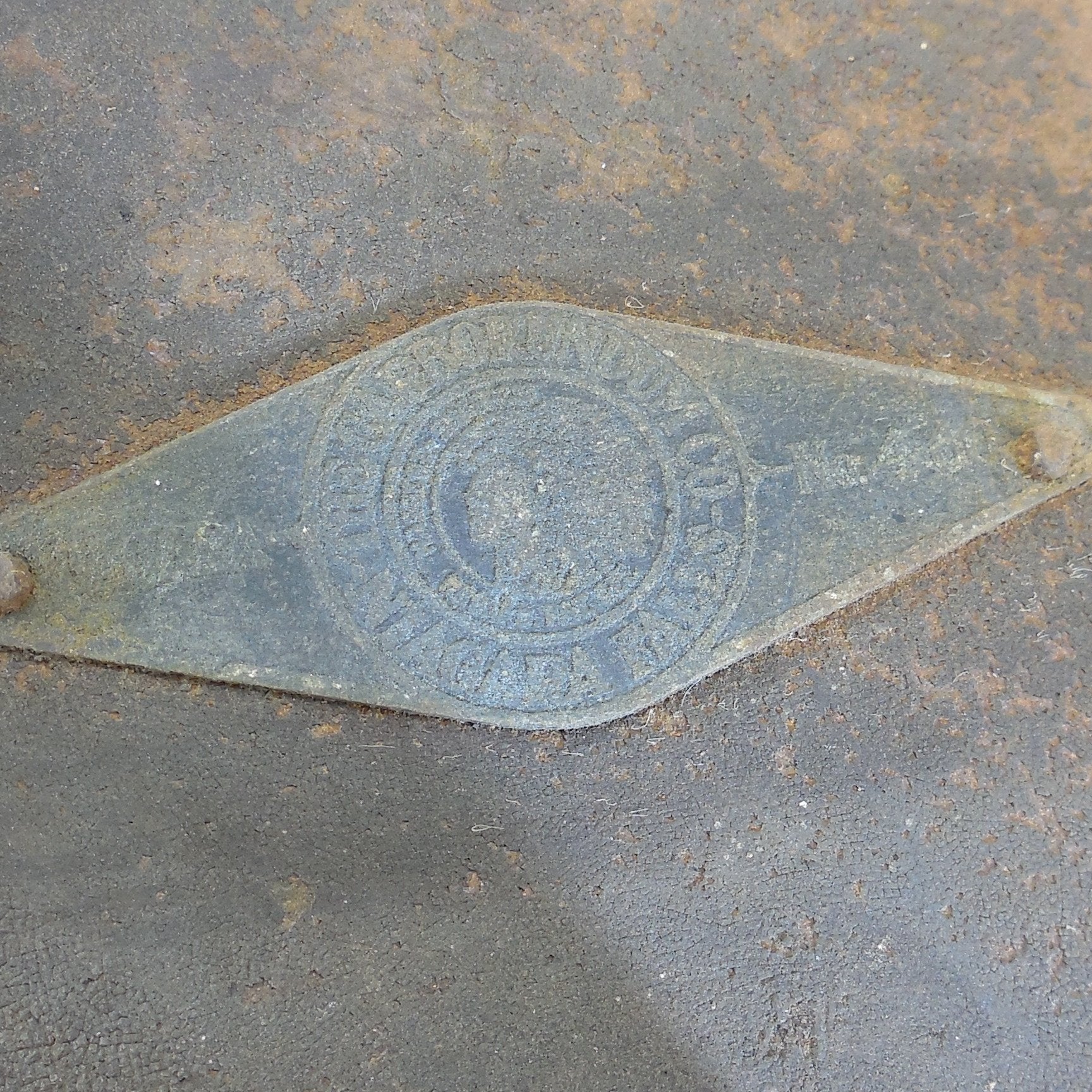 The Carborundum Co. Niagara No. 460 Hand Crank Bench Sharpening Wheel 8"