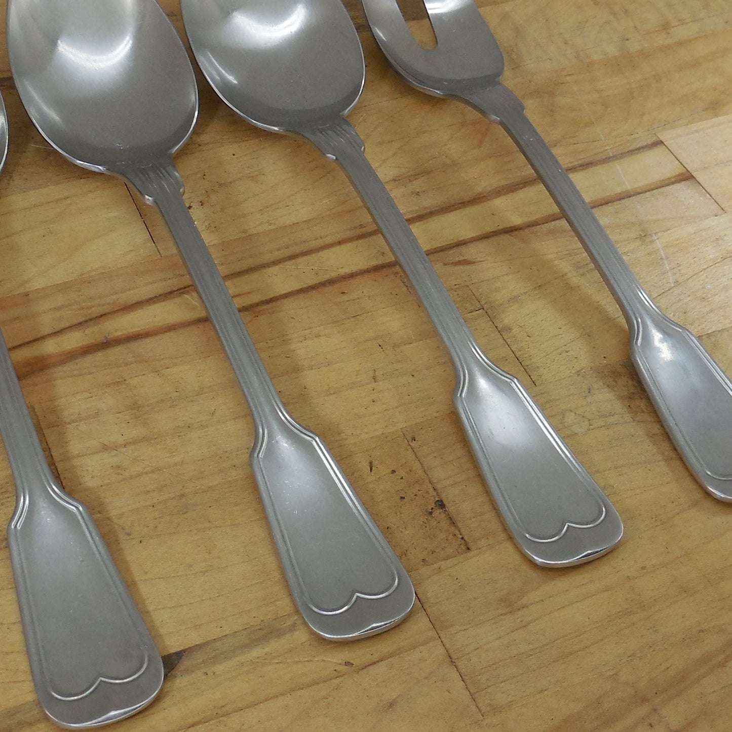 WMF Cromargan Germany Older Murray Hill Salad Server Spoons Cold Meat Fork