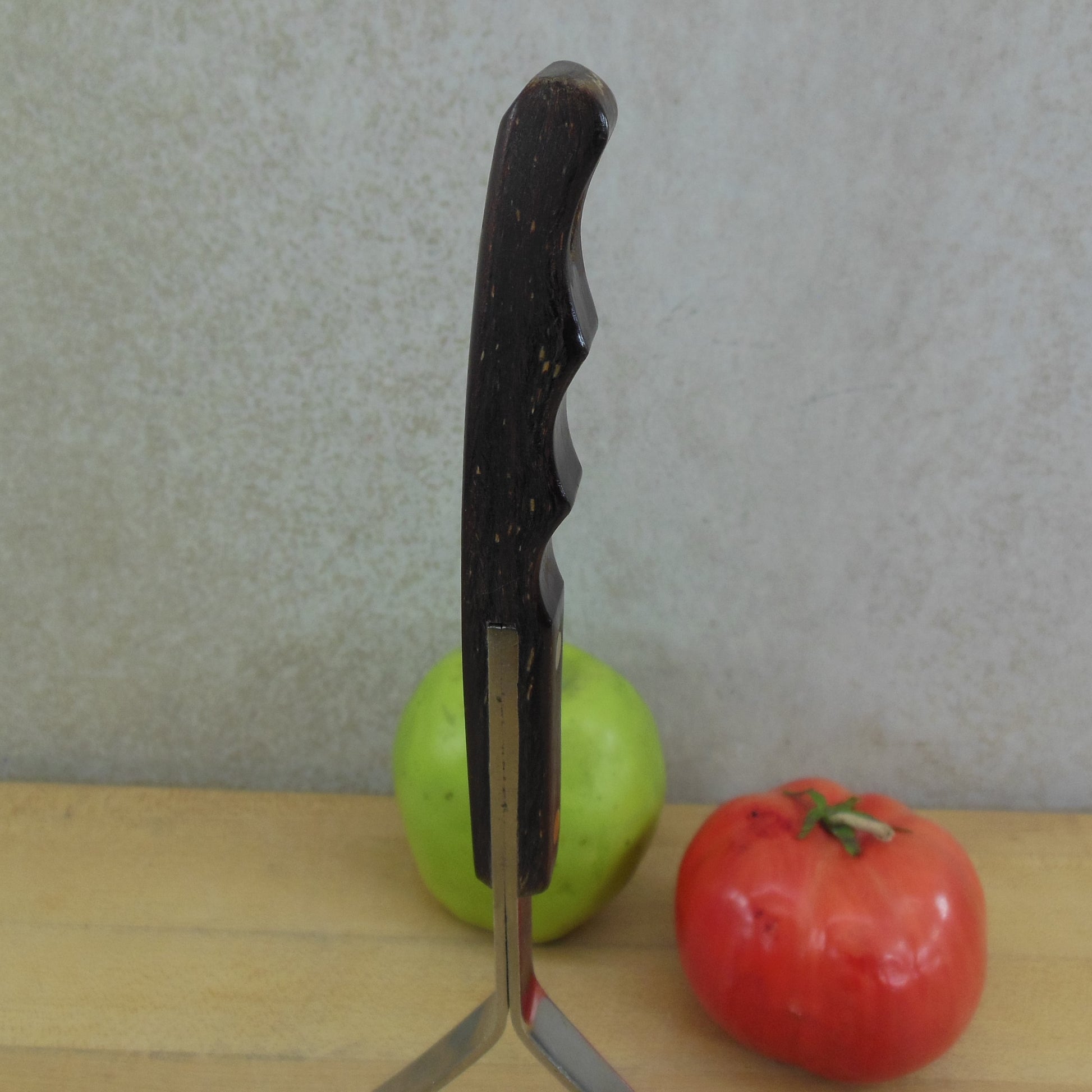 Wayne Japan Stainless Potato Vegetable Masher - Wood Grip Handle used